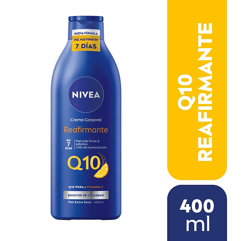 Nivea Crema Corporal Reafirmante Q10+Vit C  Piel Extra Seca 400 ml