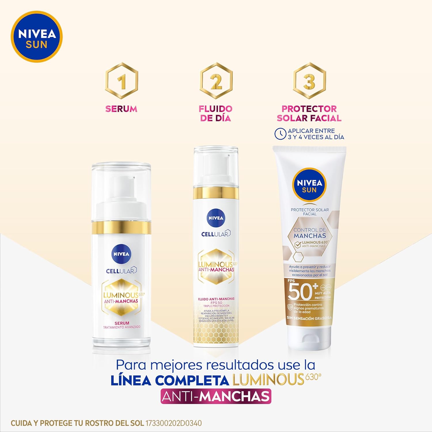 Nivea Sun Control Manchas Luminous 630 SPF50 40ml 8