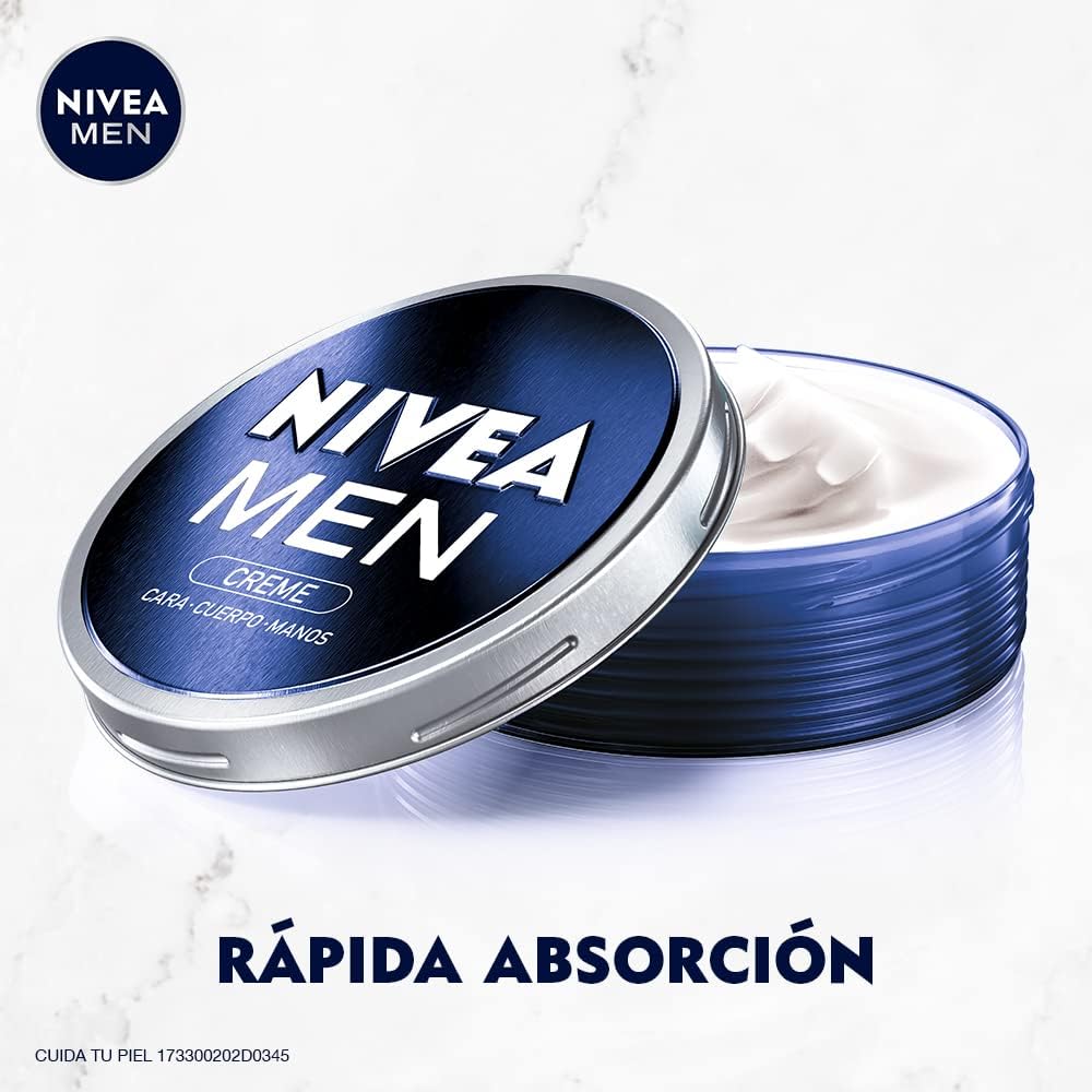 Nivea Men con Vit E Crema Humectante Cuerpo, Rostro y Manos 150 Ml  4