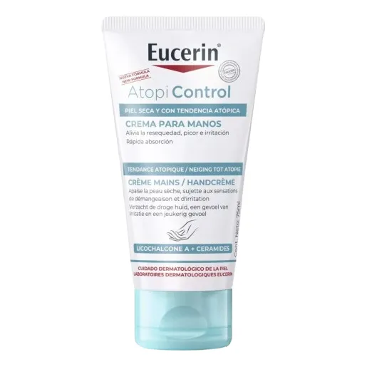 Eucerin AtopiControl Crema de Manos Piel Seca Alivia Picor 75ml 1