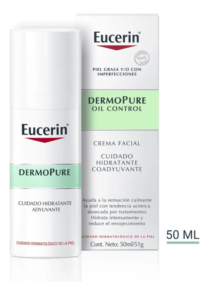 Eucerin DermoPure Oil Control Acne/Irritacion Frasco 50ml 6