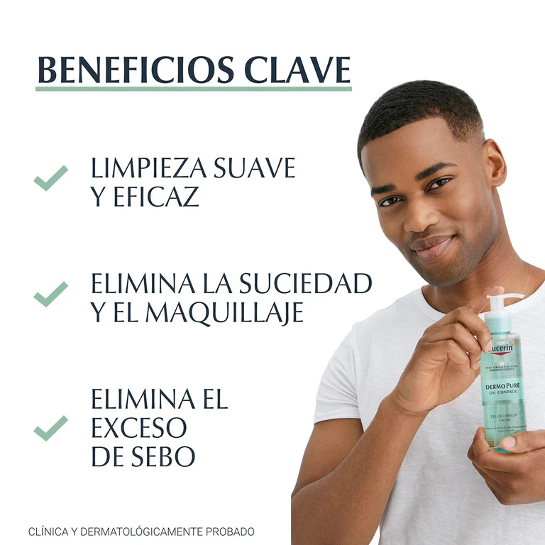 Eucerin DermoPure Oil Control Gel limpiador 200ml Piel Grasa 3