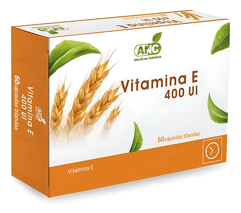 Vitamina E 400 Ui 60 Cápsulas Blandas Anc Sabor Sin Sabor