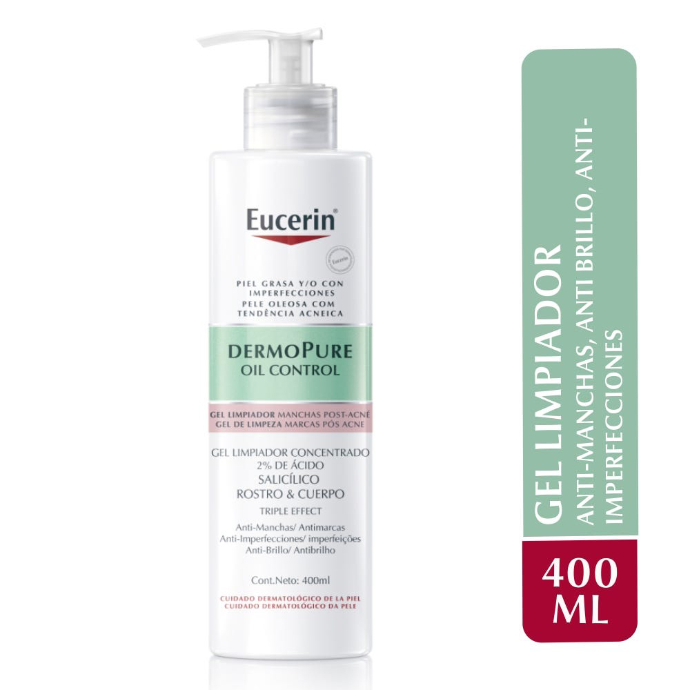 Eucerin Dermopure Gel Limpiador Oil Control 400ml 1