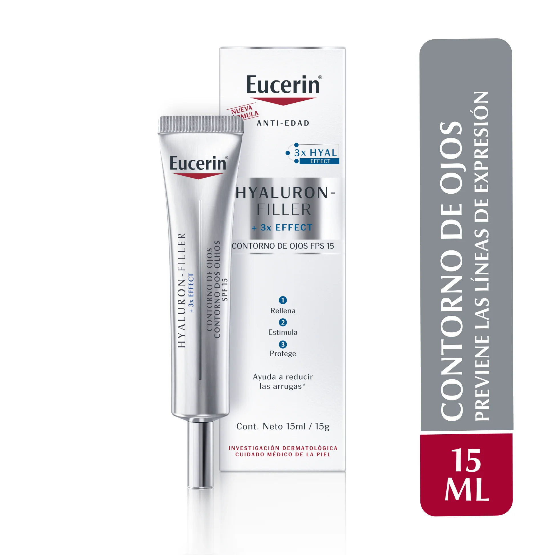Eucerin Hyaluron Filler 3x effect Contorno de Ojos 15ml 2