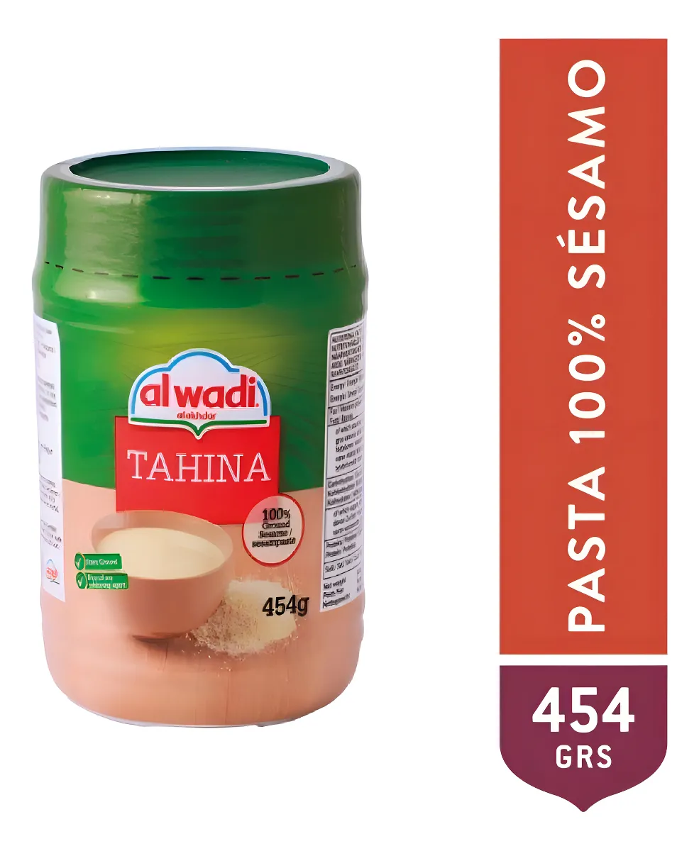 Tahine Alwadi 454gr (árabe) Pasta De Sésamo 1