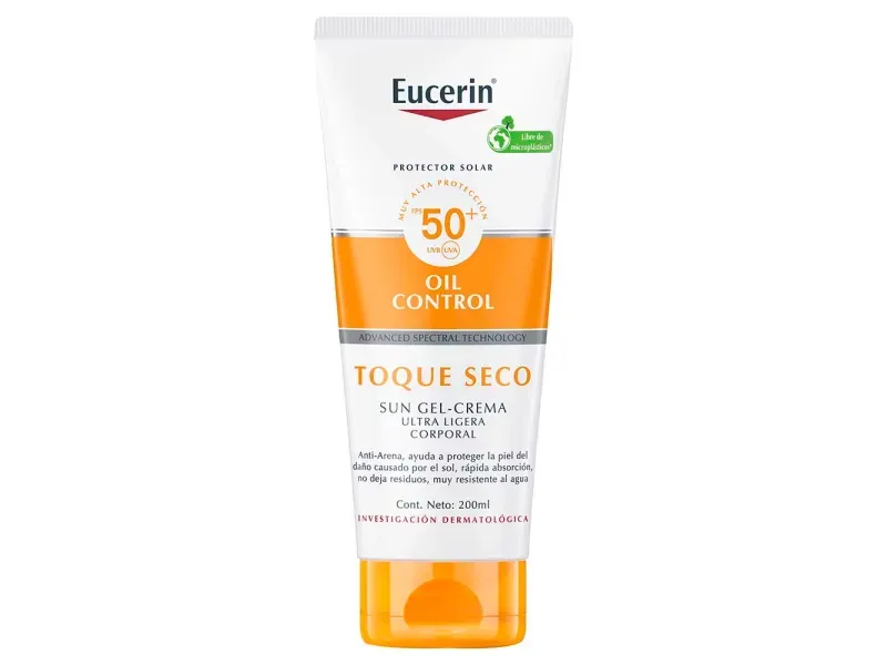 Eucerin Sun FPS50 Oil Control Gel Toque Seco 200ml 1