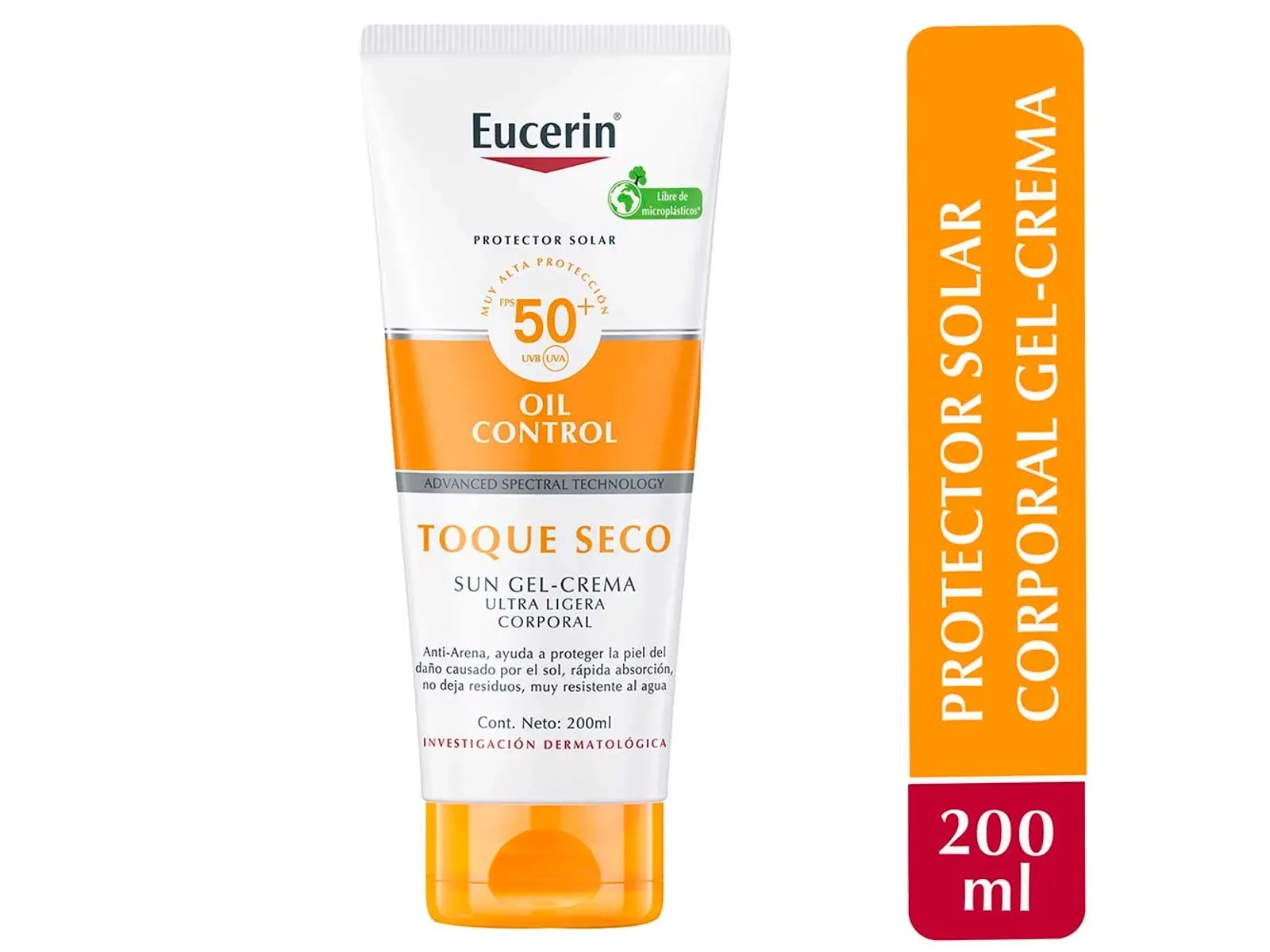 Eucerin Sun FPS50 Oil Control Gel Toque Seco 200ml 2