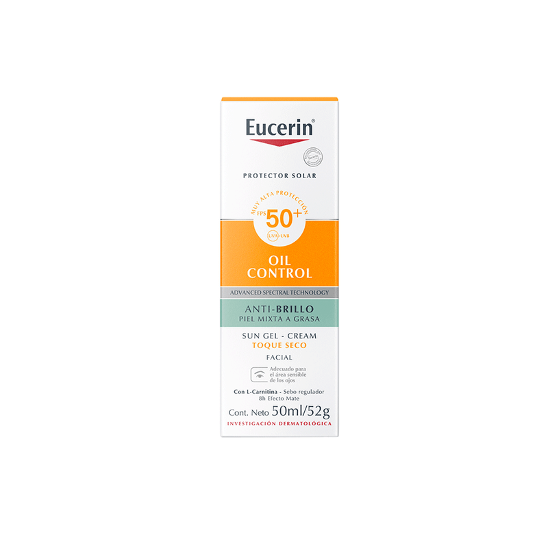 Eucerin Sun FPS50 Oil Control Gel Anti Brillo Toque Seco 50 ml 1