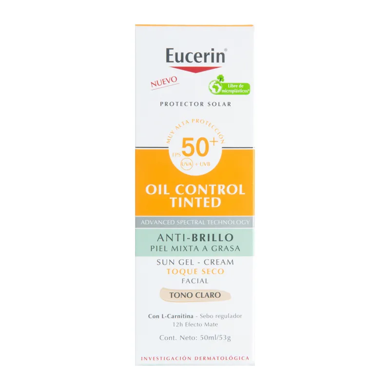 Eucerin Sun FPS50 Gel Oil Control Tono Claro 50ml 1