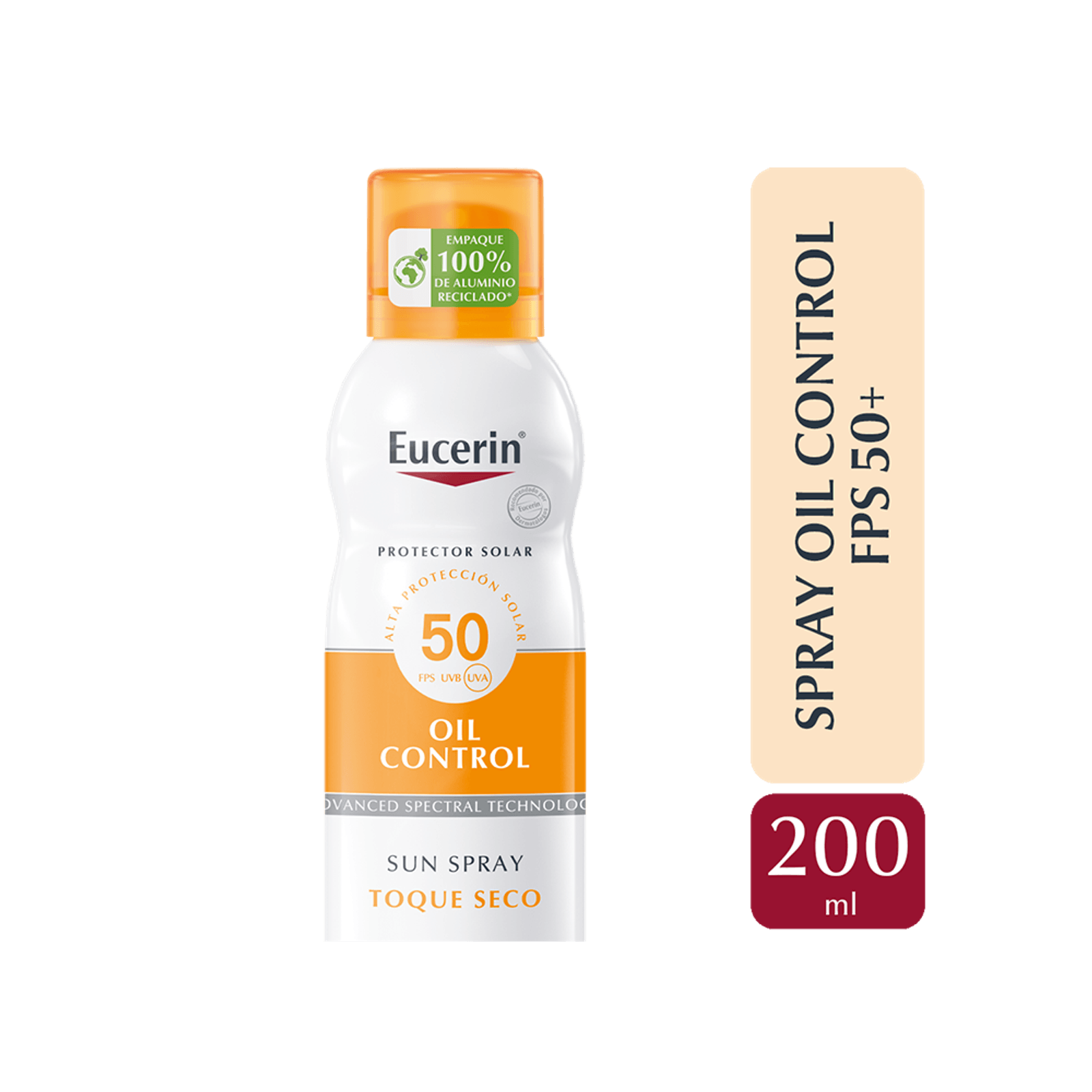 Eucerin Sun FPS 50 Oil Control Toque Seco Spray 200 ml 2