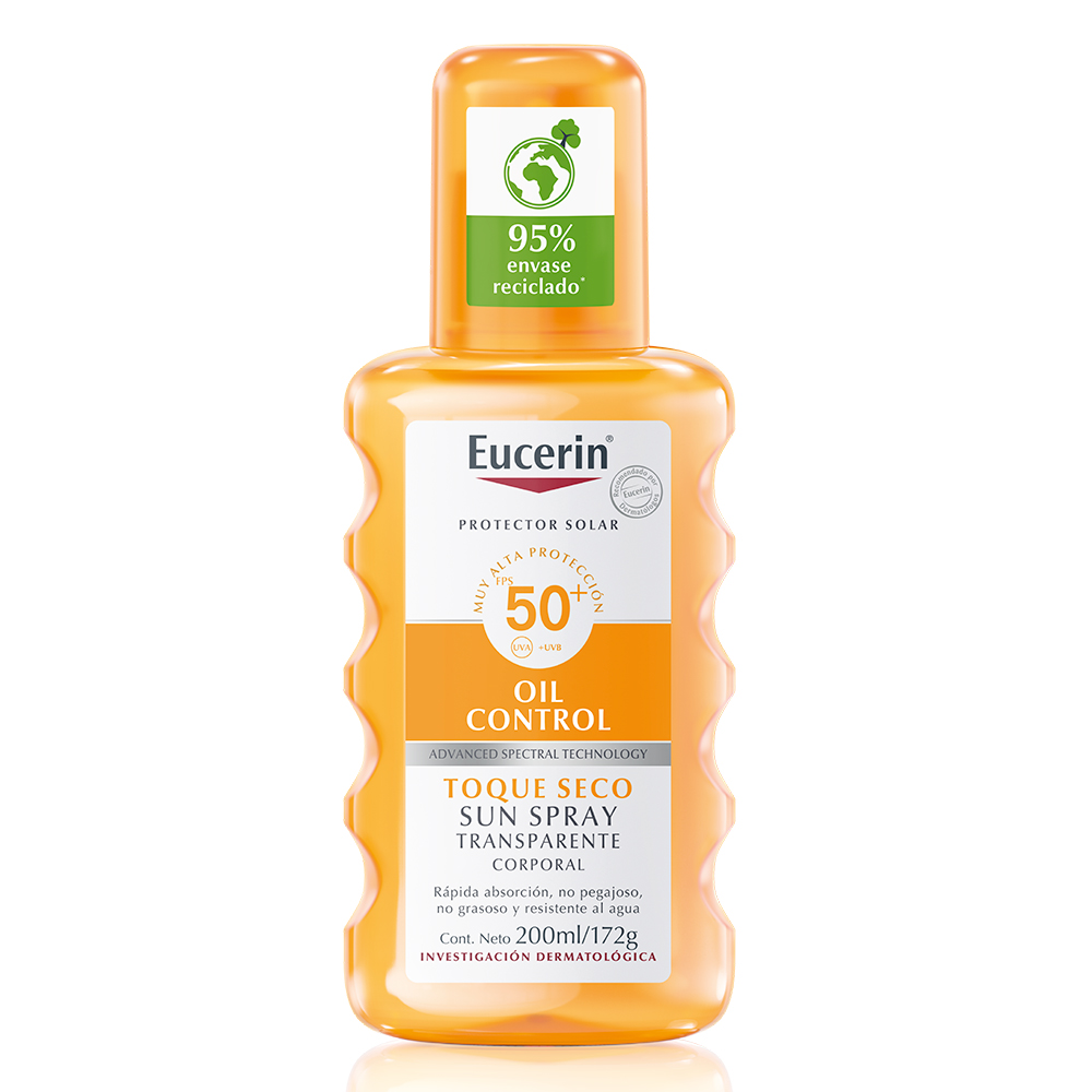 Eucerin Sun FPS50 Oil Control Transparente 200ml 1