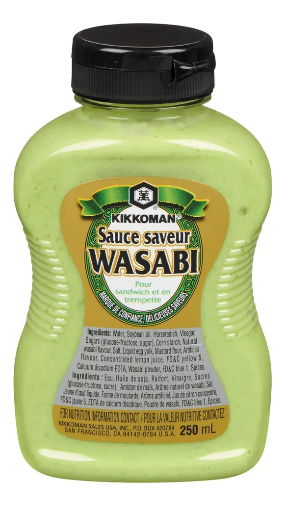 Salsa Wasabi Kikkoman Frasco 262g 2