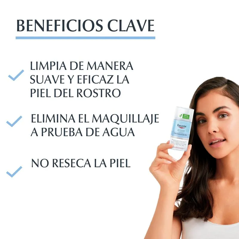 Eucerin Dermatoclean Desmaquillante Bifasico Piel Sensible 125ml 2