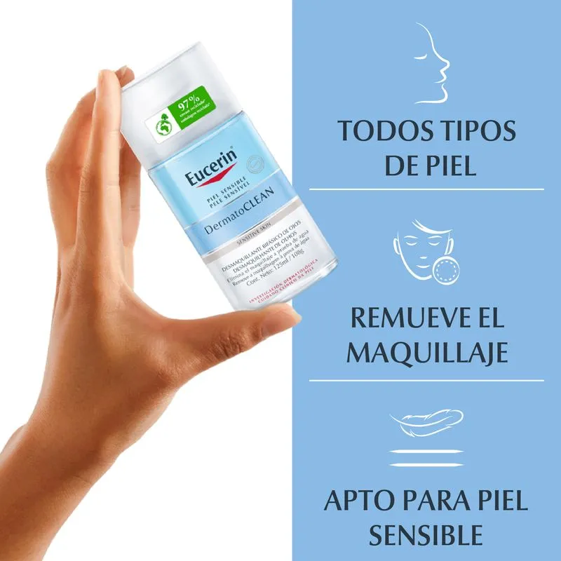 Eucerin Dermatoclean Desmaquillante Bifasico Piel Sensible 125ml 3