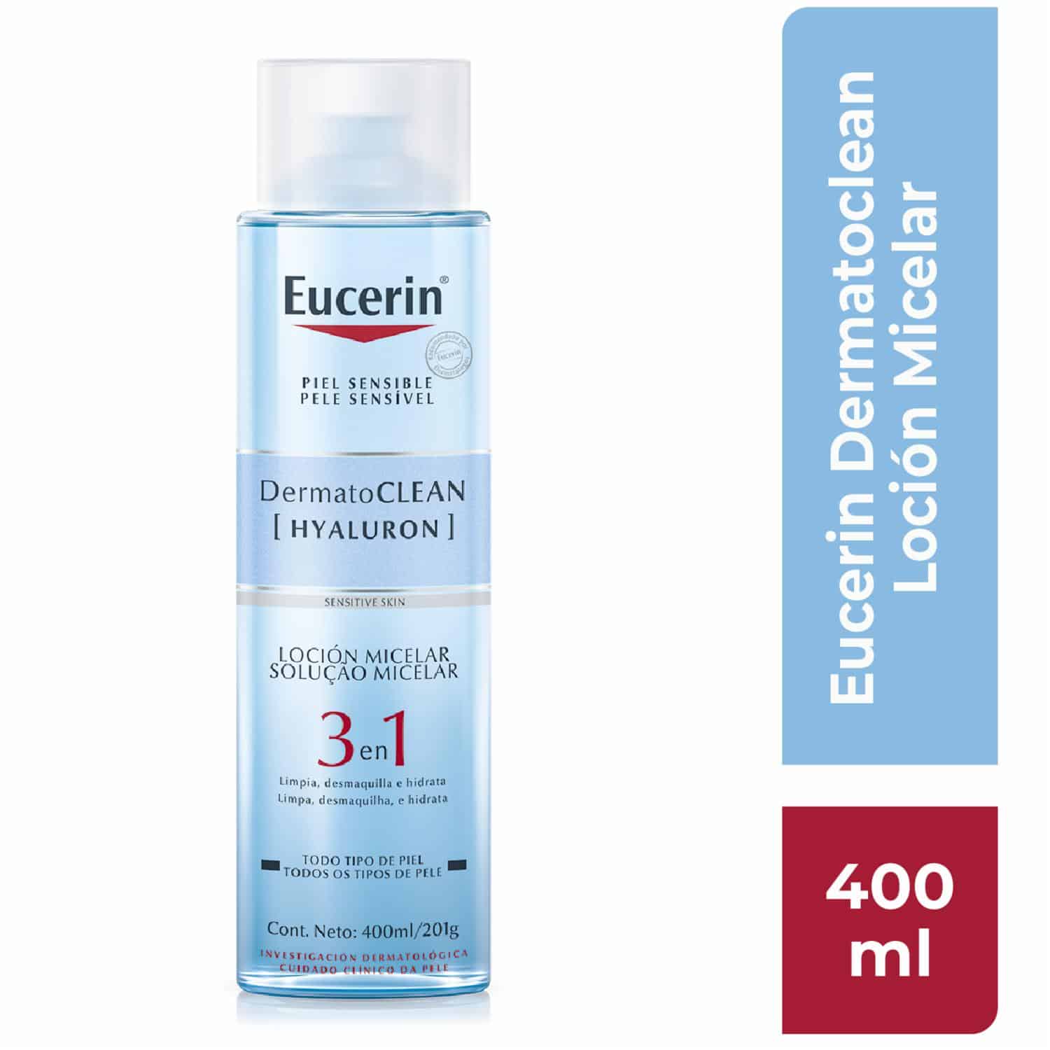 Eucerin Dermatoclean Hyaluron Locion Micelar 3 En 1 400ml 7