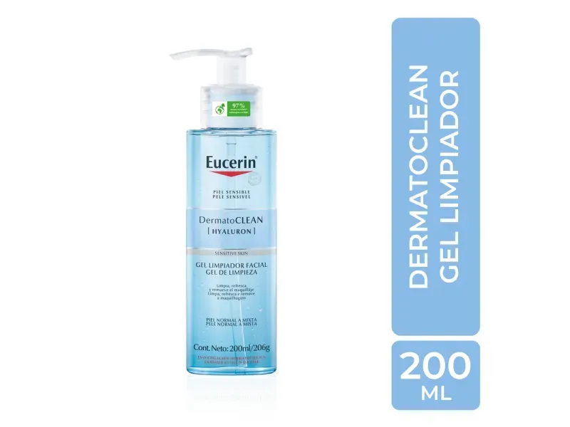 Eucerin DermatoClean Hyaluron Gel Limpieza Facial 200ml 4