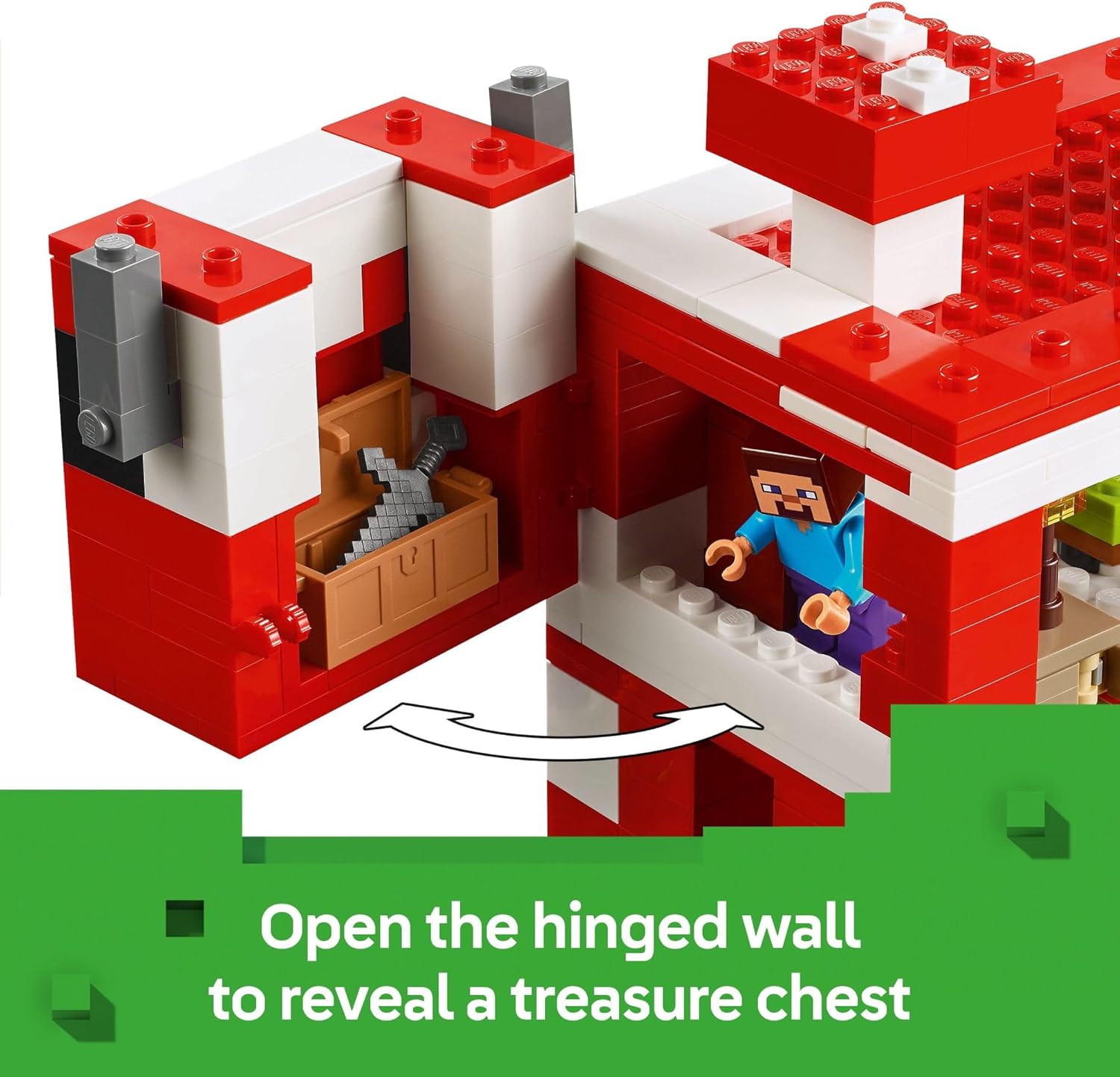 Lego Minecraft: Casa Mooshroom 500pzs 8+años 4