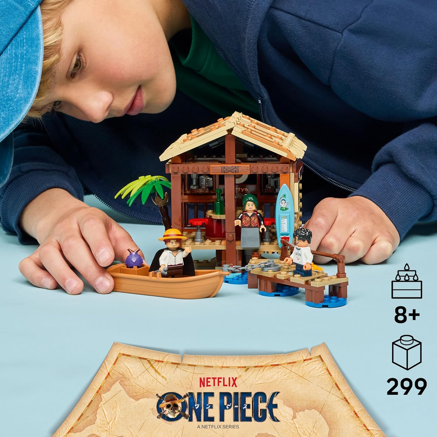 LEGO One Piece Cabaña del Pueblo de Molino 299pzs 8+años 2