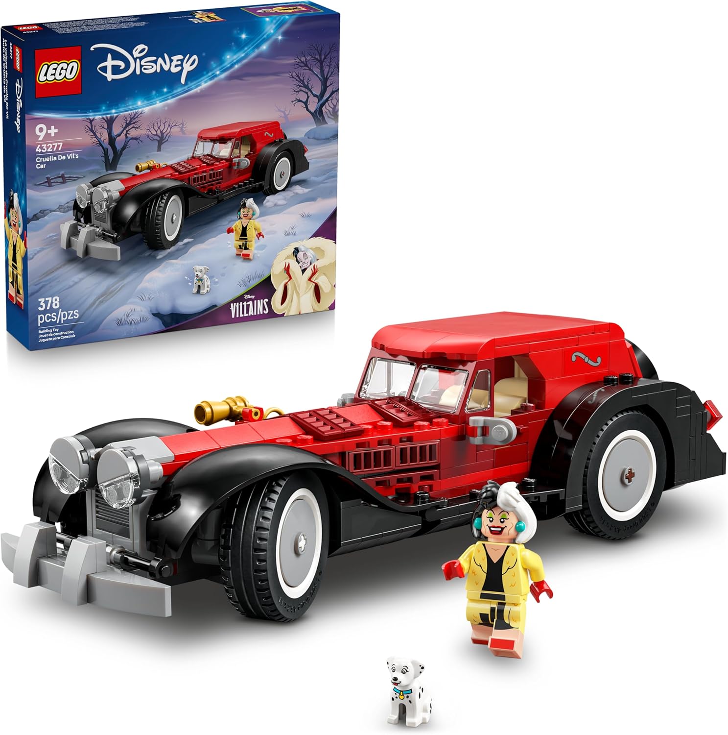 Lego Disney 101 Dalmatas Auto Cruella de Vil 378pzs 9+años 1