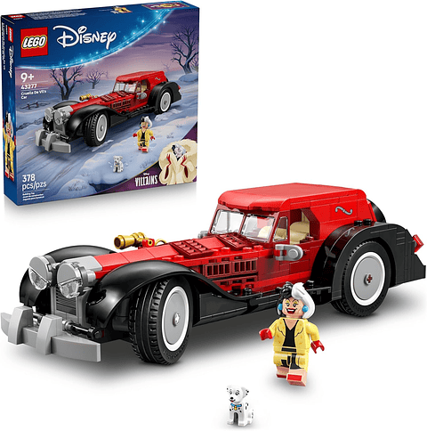 Lego Disney 101 Dalmatas Auto Cruella de Vil 378pzs 9+años
