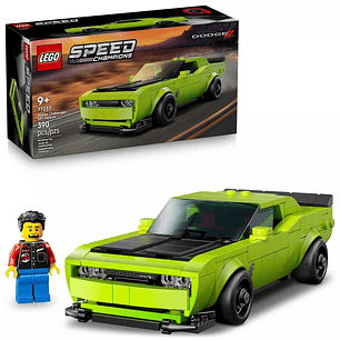 Lego Speed ​​Champions Dodge Challenger SRT Hellcat 390pzs 9+años