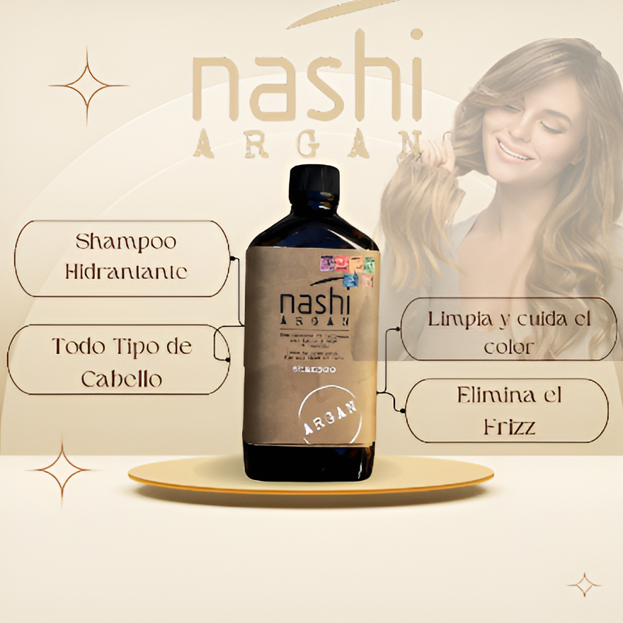 Nashi Argan Shampoo Todo Tipo de Cabello 500ml 2