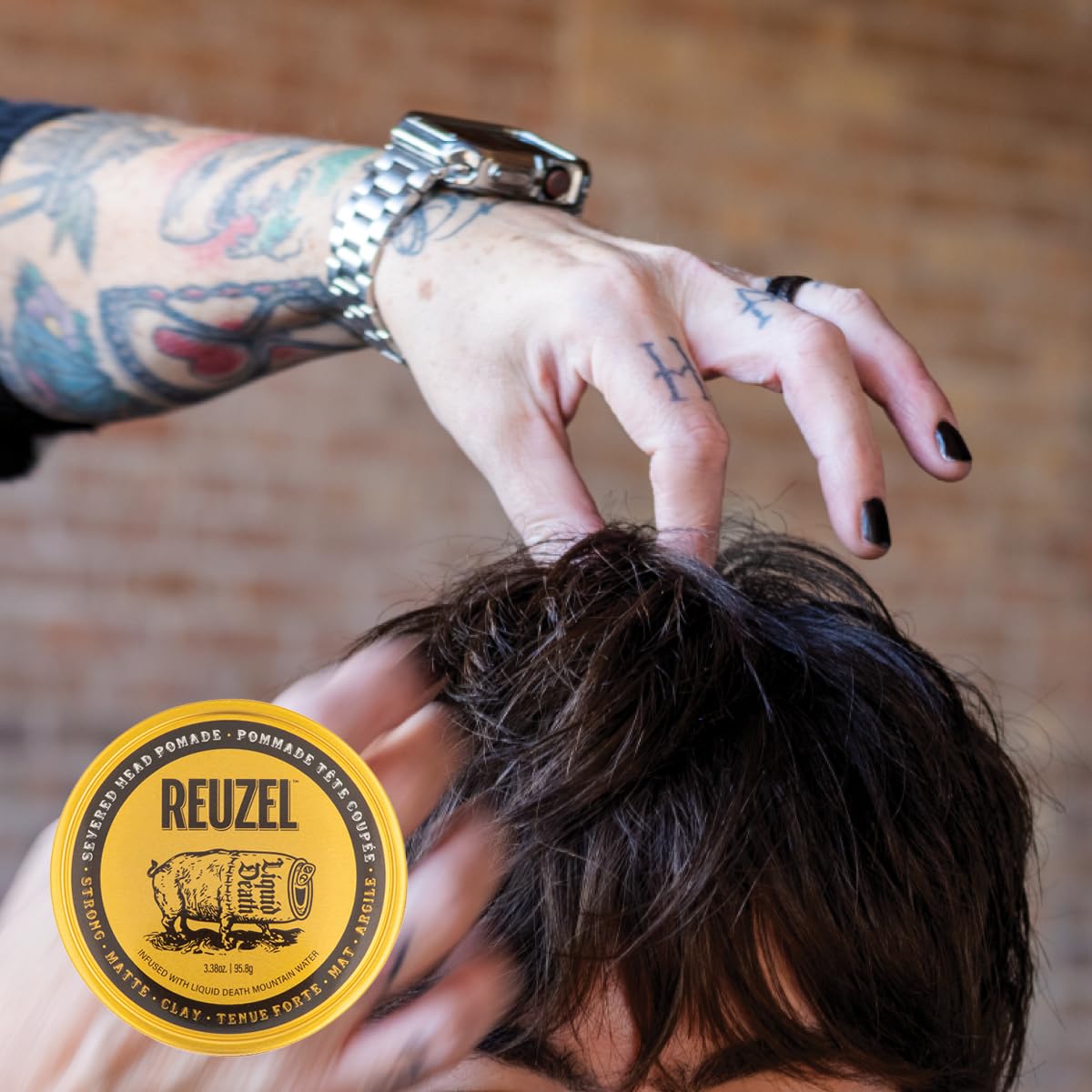 Reuzel and Liquid Death Pomada Mate Fijacion Fuerte 95grs 7