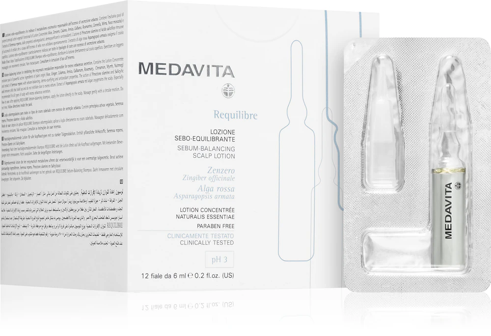 Medavita Requilibre Caja Ampollas Locion Sebo Equilibrante 12unid*6ml 2