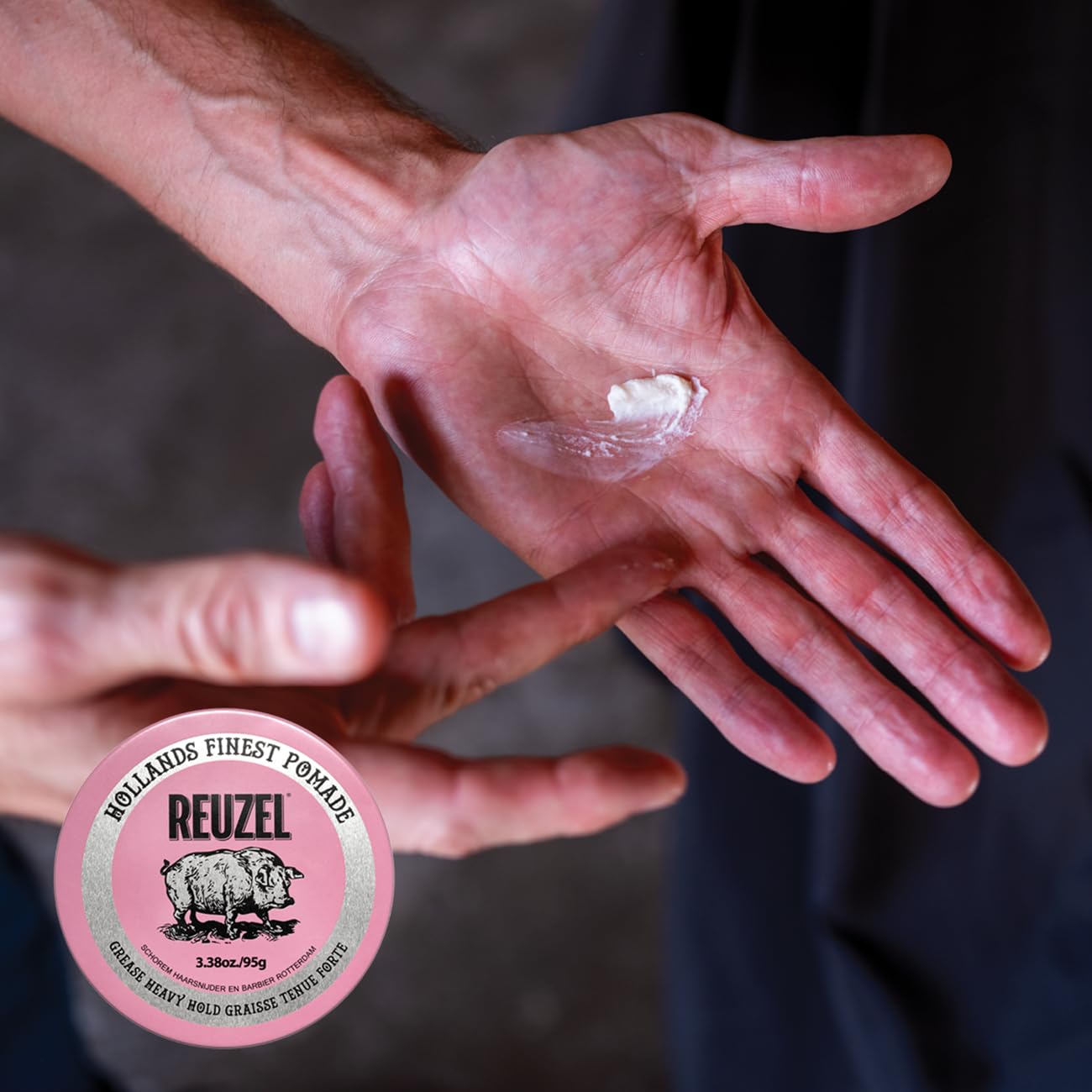 Reuzel Pink Pig Alta Fijación Cabello Grueso Y Crespo 340 Gr 3