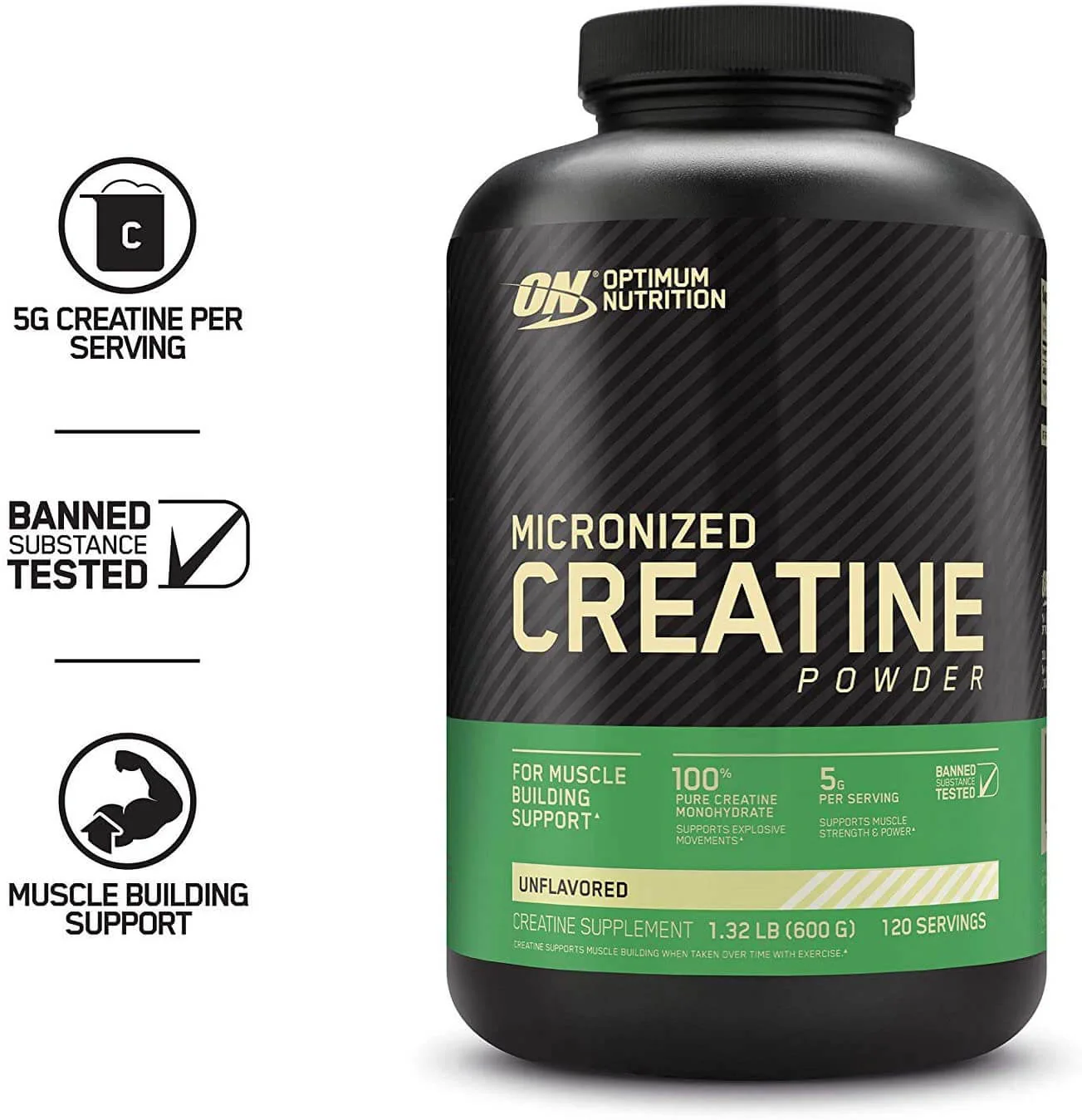 Optimum Nutrition Creatina Monohidratada Micronizada X 600g 1