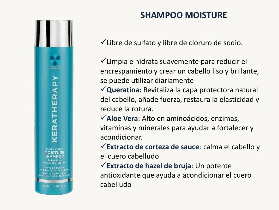 Pack Keratherapy Moisture Shampoo 300ml + Acondicionador 300ml 5