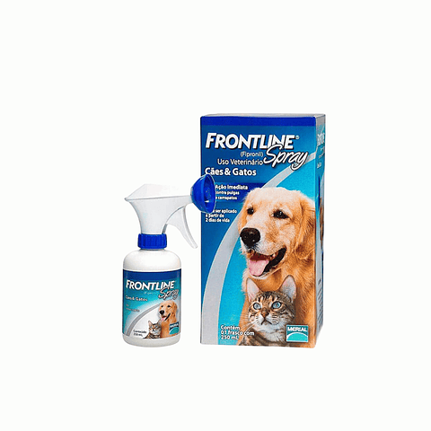 Frontline Spray 250ml Antiparasitario Externo Perros Gatos