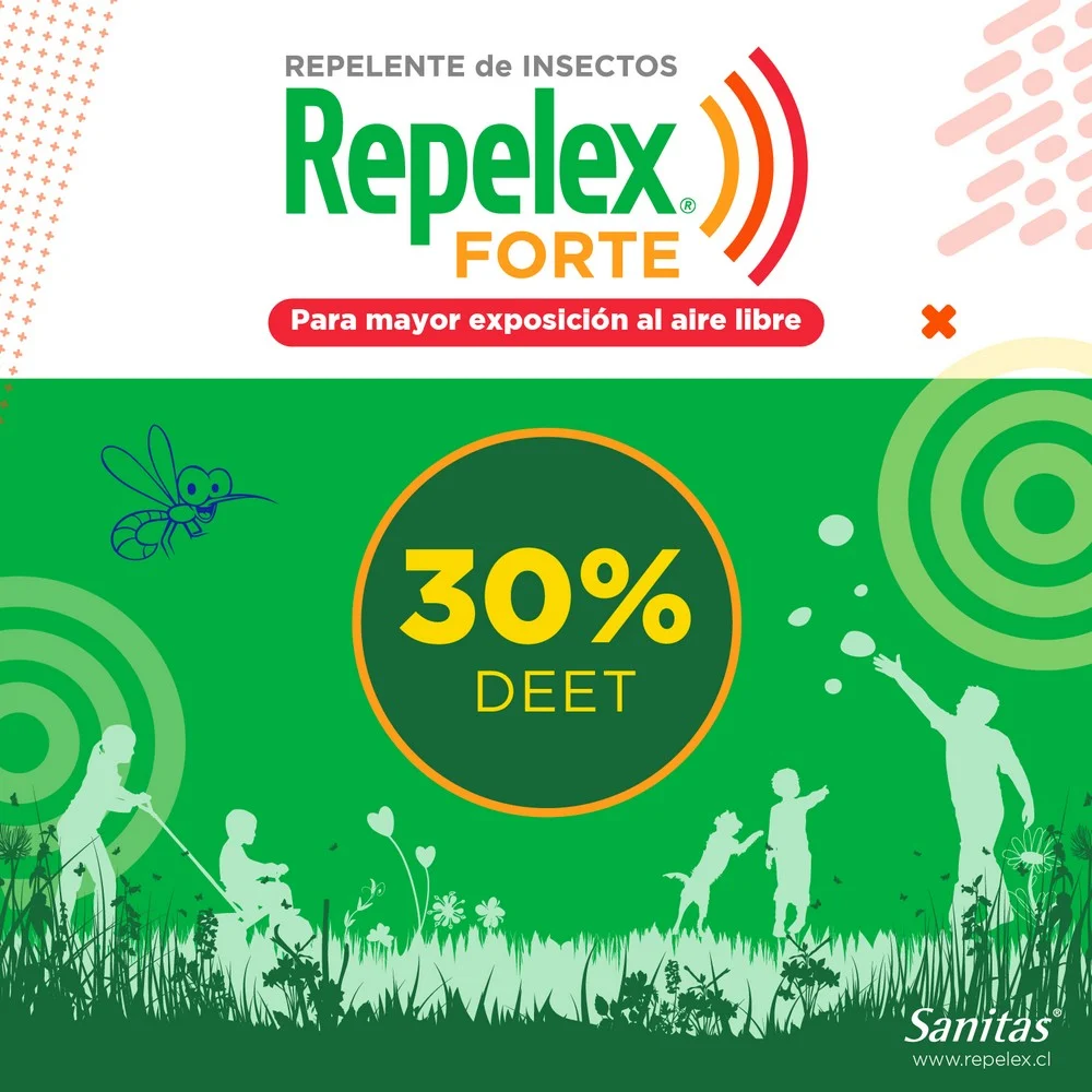 Repelex Forte / Repelente De Insectos [30%deet] 165 Ml 2