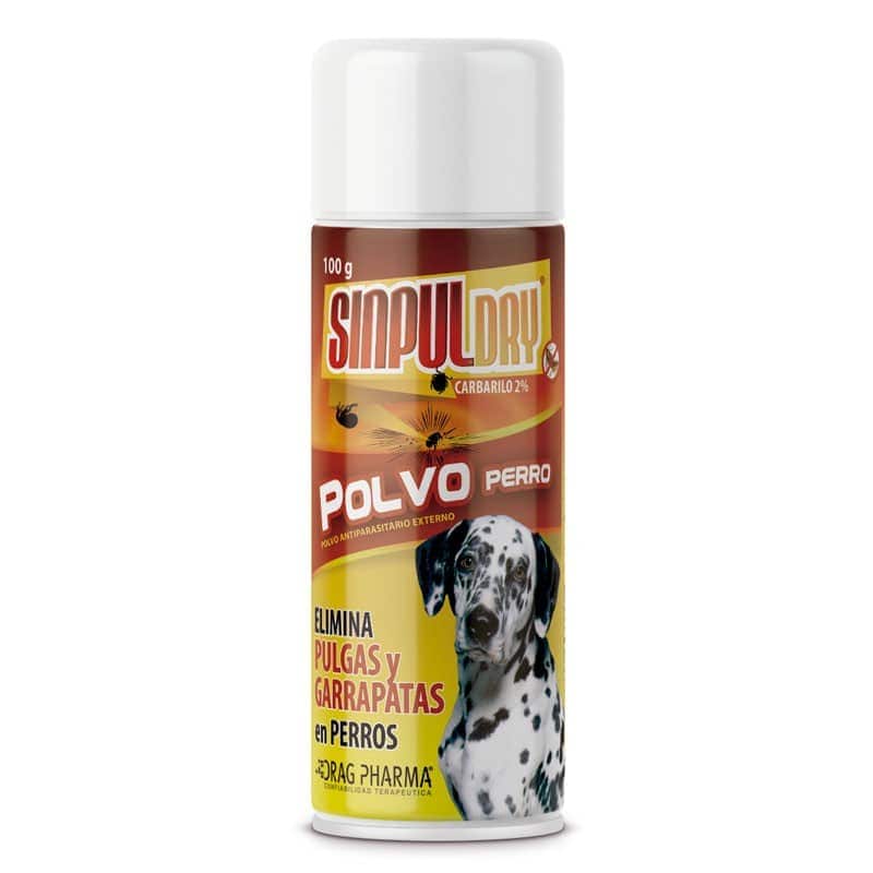 SinpulDry Polvo Anti Pulgas y Garrapatas en Perros 100gr 1
