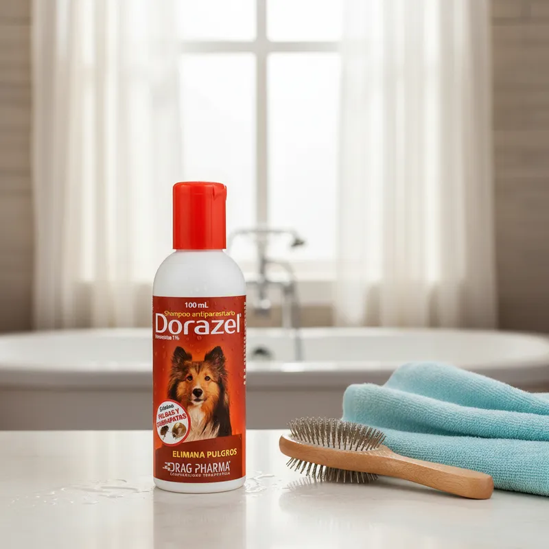 Dorazel Shampoo Anti Pulgas y Garrapatas 100ml 3