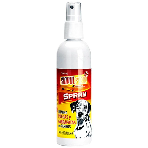 SinPul Spray AntiPulgas y Garrapatas para Perros 200ml