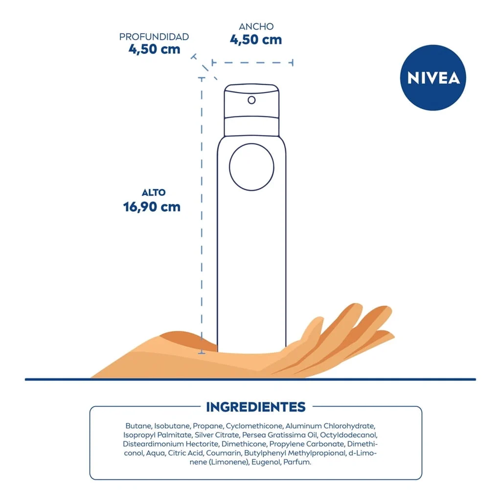 Antitranspirante En Aerosol Nivea Men Silver Protect 150ml  6