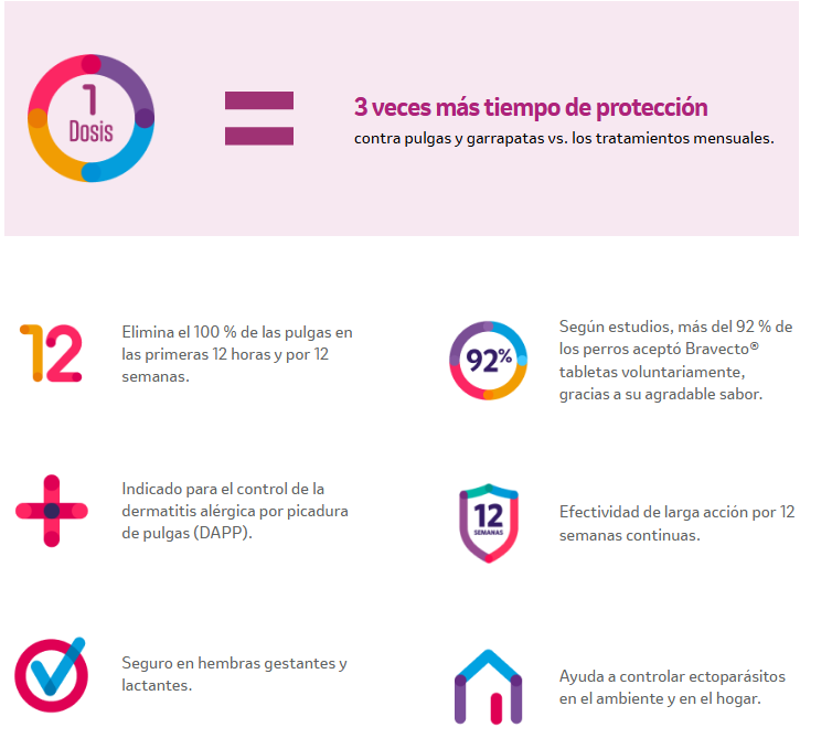 Bravecto 40 A De 56 Kg Antiparasitario Perros 1400 Mg 2