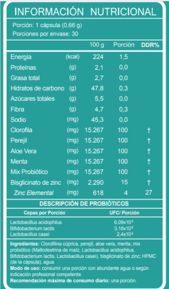 Deo Fresh 30 Cápsulas Fnl Desodorante Interno Sin Sabor Sin Sabor 2