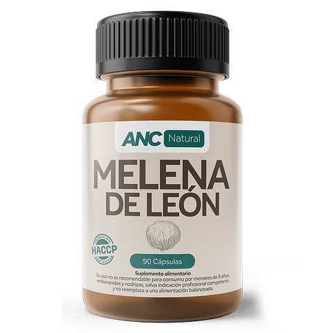 Melena De León Anc 90 Cápsulas 600 Mg Adaptogeno Sin Sabor