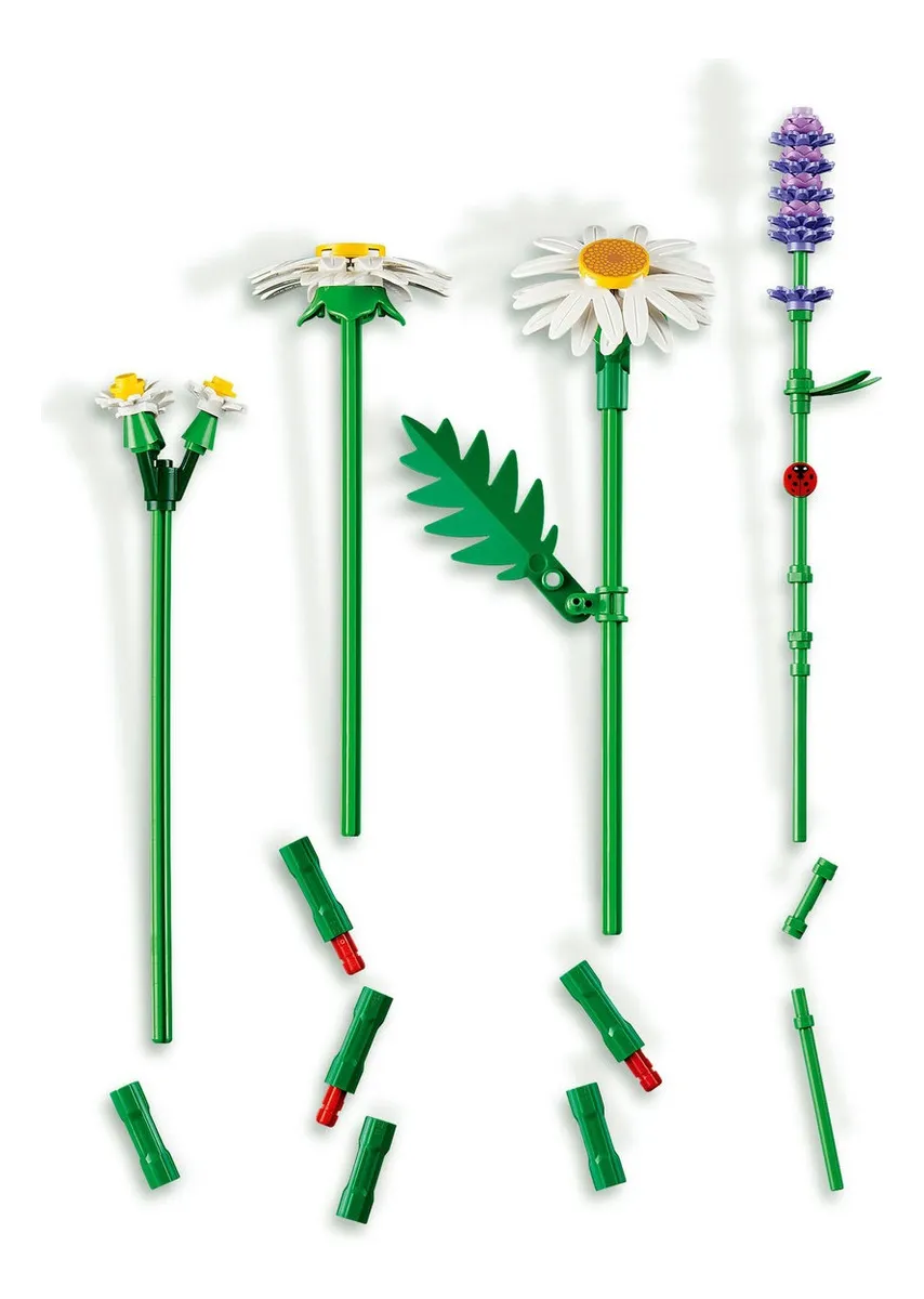 Lego® Botanicals Margaritas Decoración Floral 11508 133 Flores 5