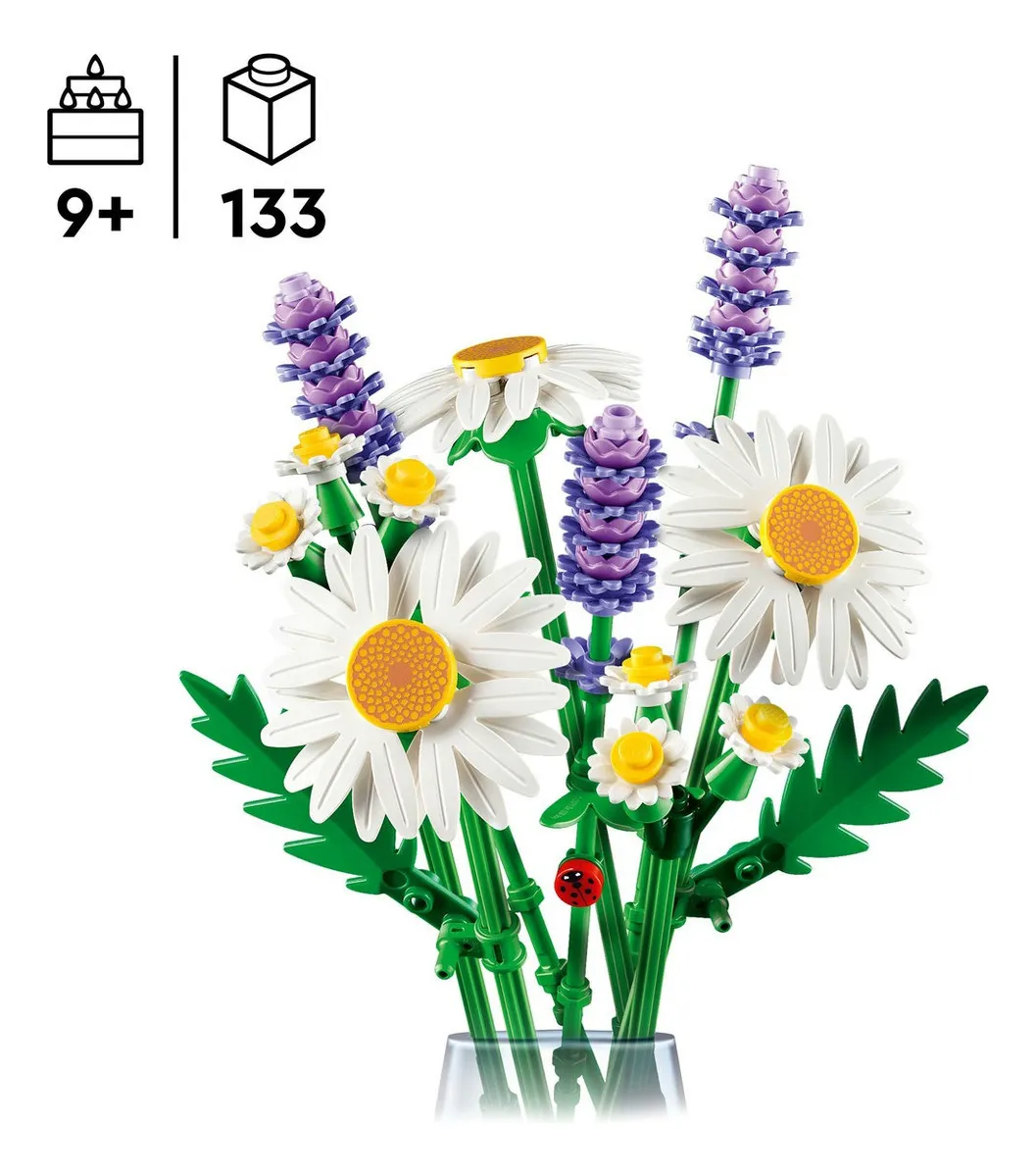 Lego® Botanicals Margaritas Decoración Floral 11508 133 Flores 2