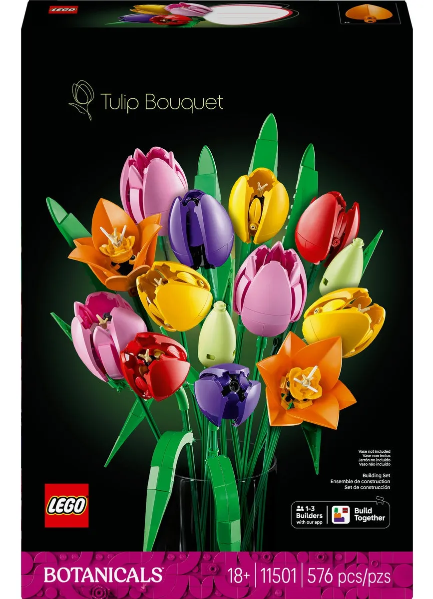Lego® Botanicals Ramo De Tulipanes Decoración 11501 576 Flores 1