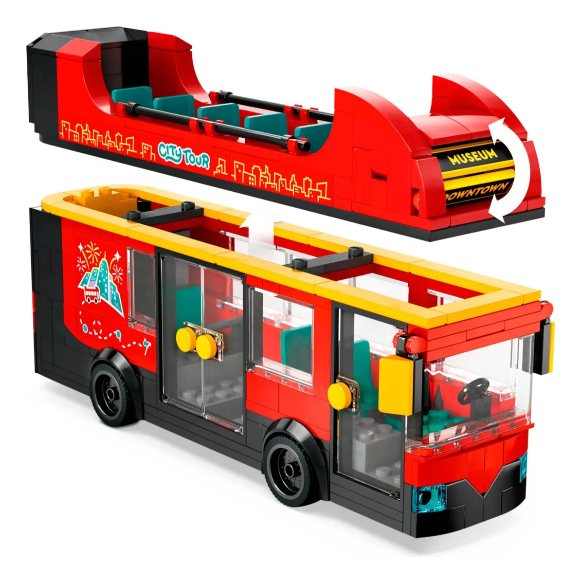 Set De Construcción Lego City Bus Turistico 60407 384 Piezas En Caja 384 Lego City 4