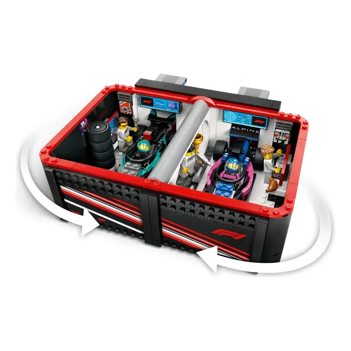 Kit De Construcción Lego City Taller De F1 Con Autos Mercedes Amg Y Alpine 60444 678 Lego City 3