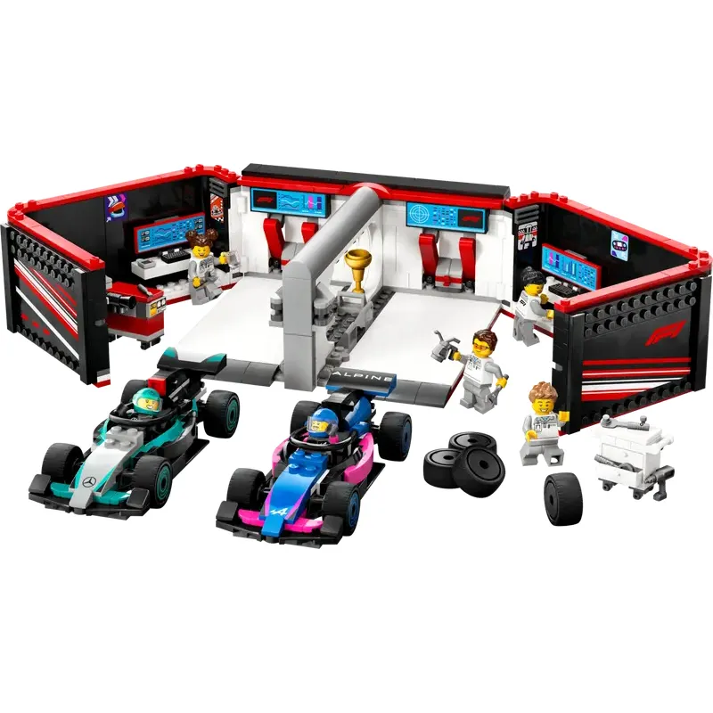 Kit De Construcción Lego City Taller De F1 Con Autos Mercedes Amg Y Alpine 60444 678 Lego City 9