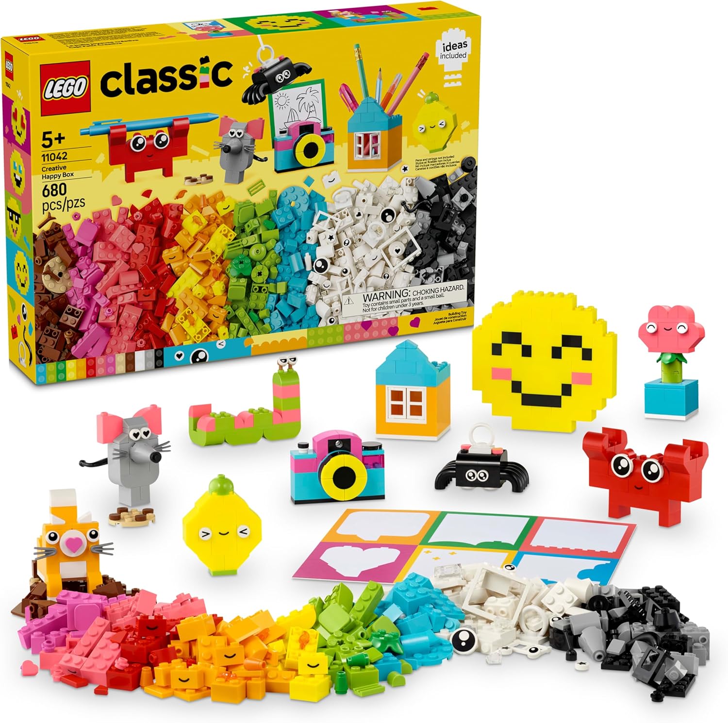 Lego Classic Caja Feliz Creativa Bricks De Colores 11042 680 Lego Classic 1