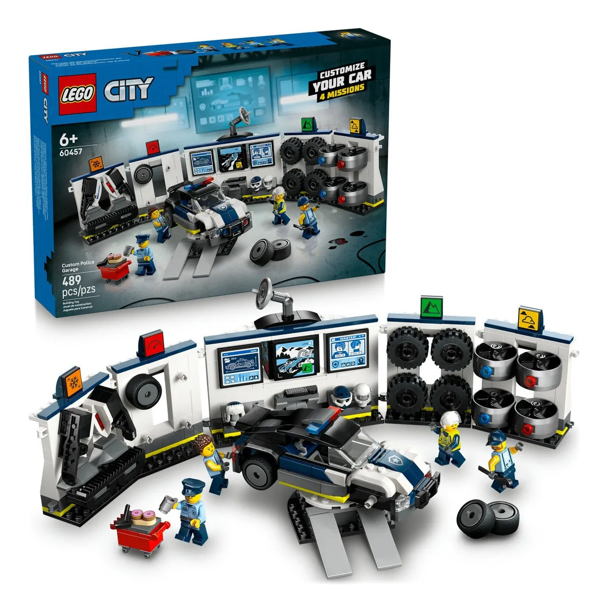 Lego® City Taller De Modificación De Autos De Policía 60457 489 Mi Ciudad 1