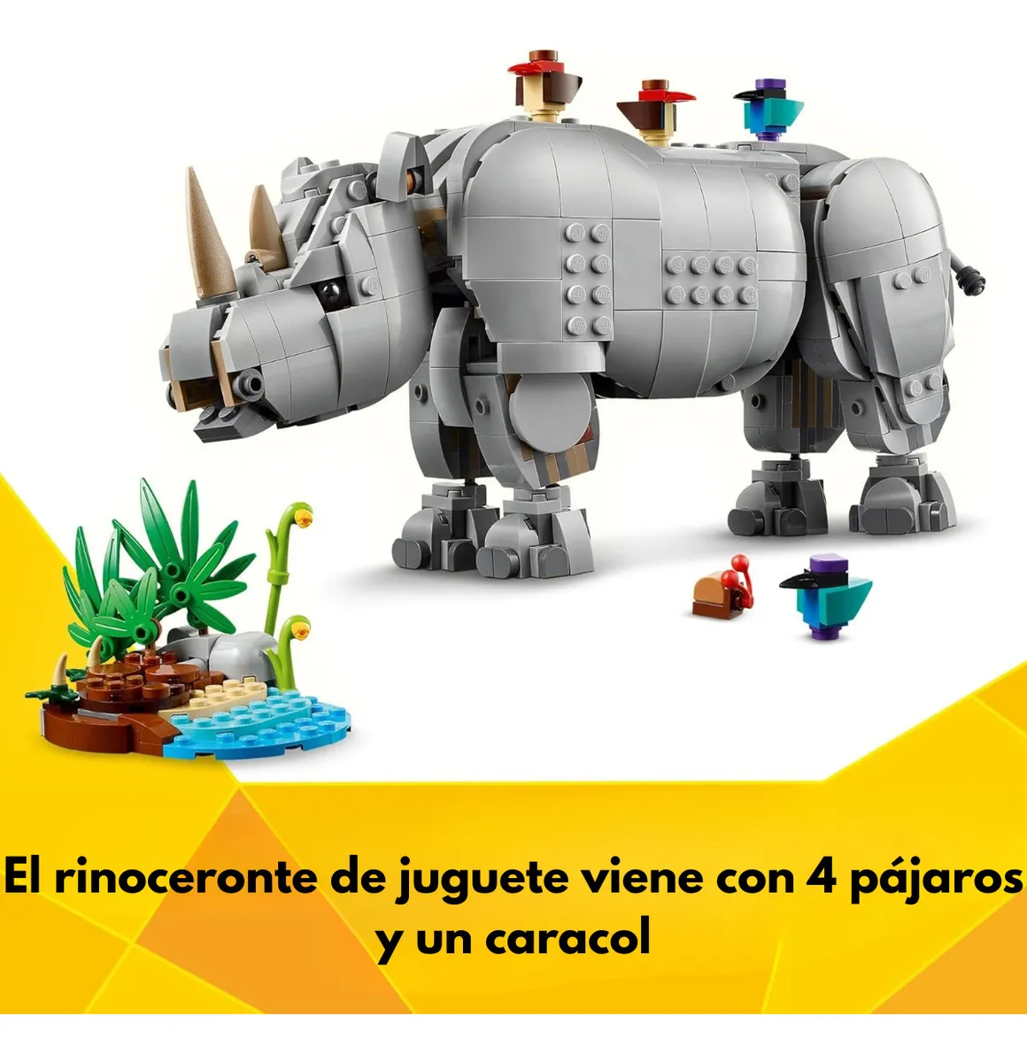 Bloques Para Armar Lego Creator 3en1 Rinoceronte 780 Piezas En Caja 780 3